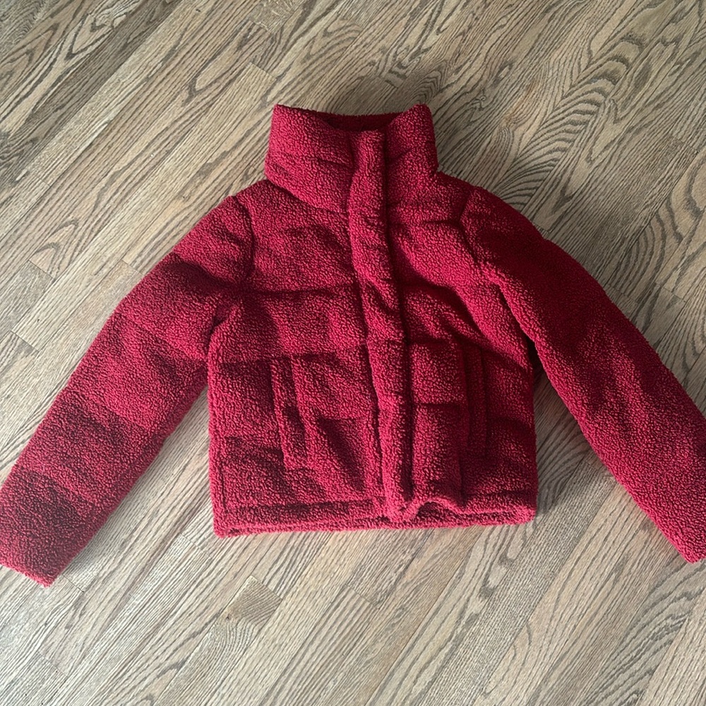 Red Sherpa jacket
